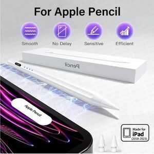 Unbranded Stylus Pen Unisex OS White Palm‎ Rejection Tilt Sensitive for iPad